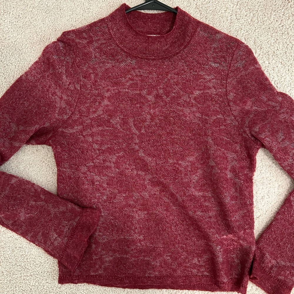 Anthropologie Thin Patterned Sweater